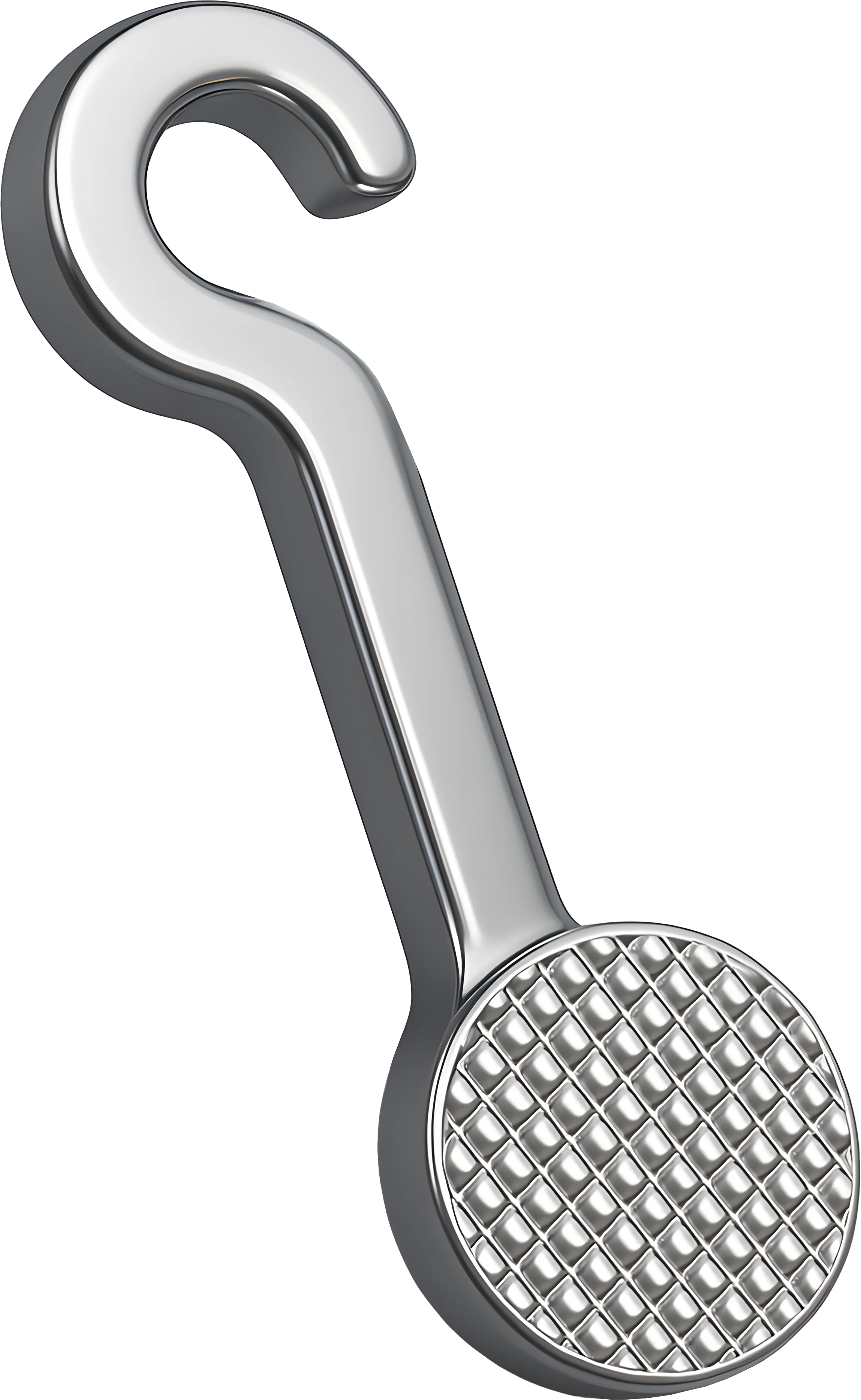 Button with Hook Mesh Render