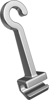 Crimpable Split Curved Hook