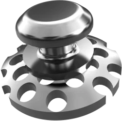 Hole Lingual Button