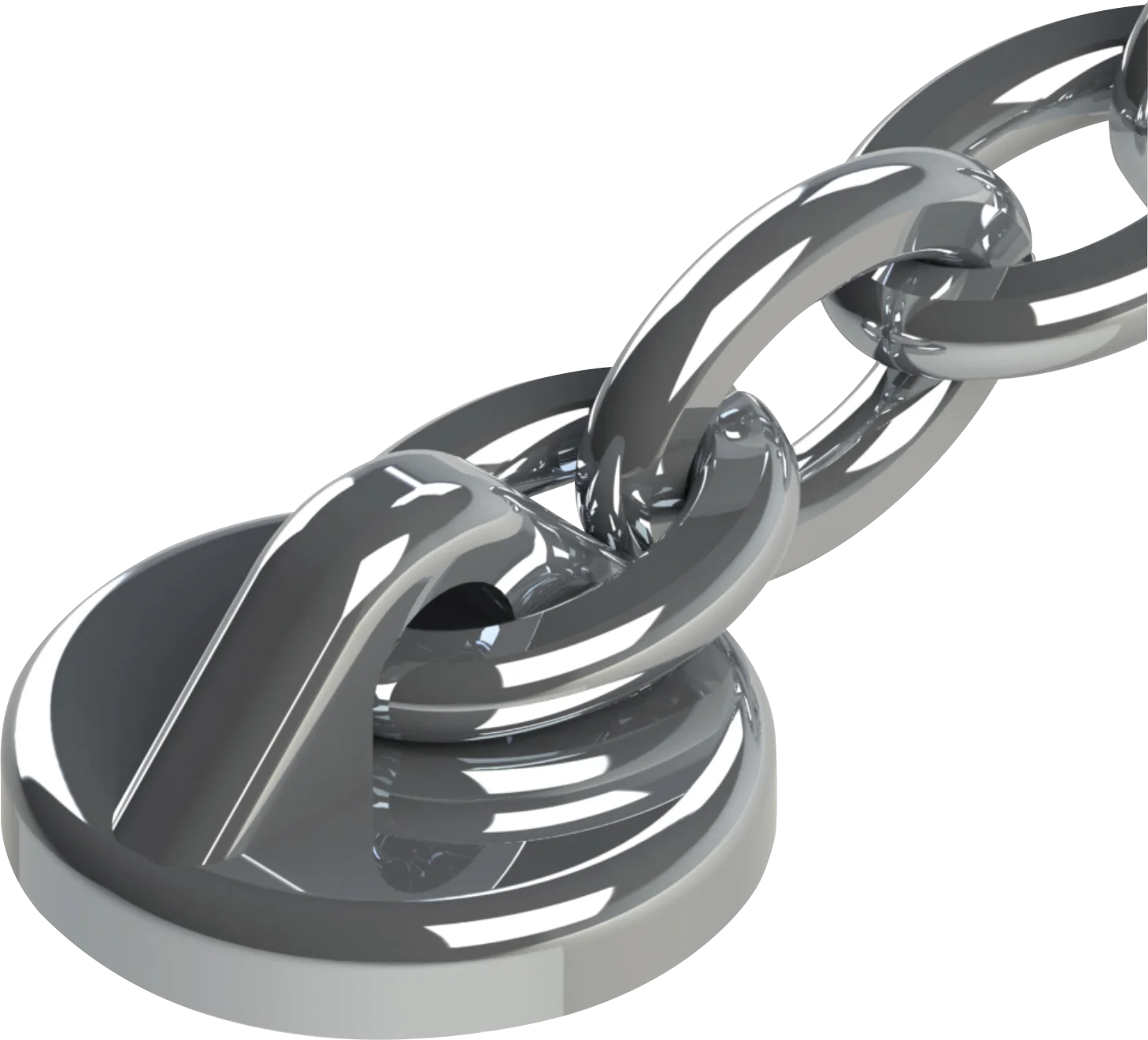Lingual Button with Traction Chain