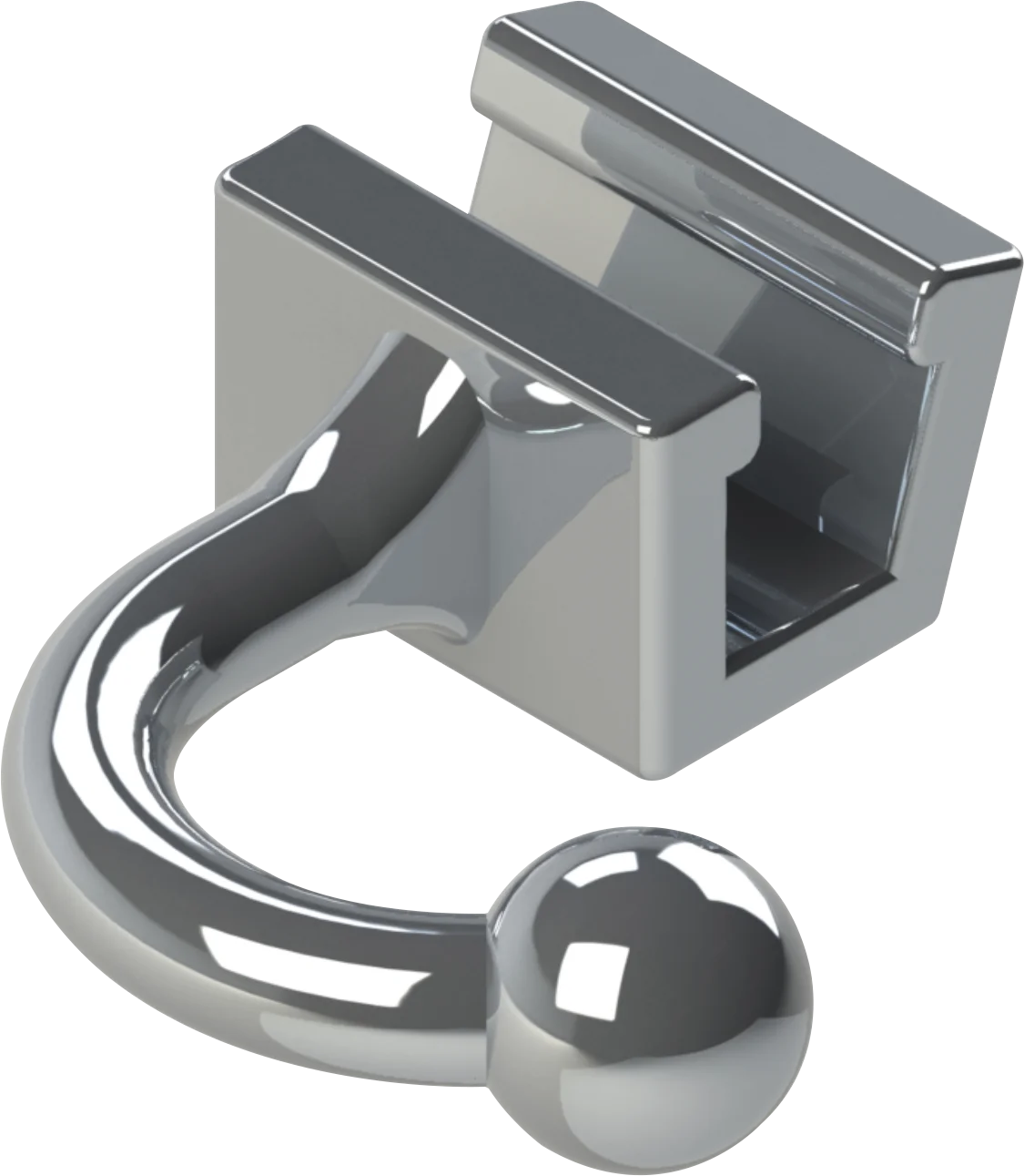 Open Wall Curved Ball Hook